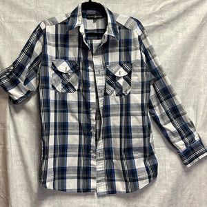 Mens plaid Buttoned down shirt